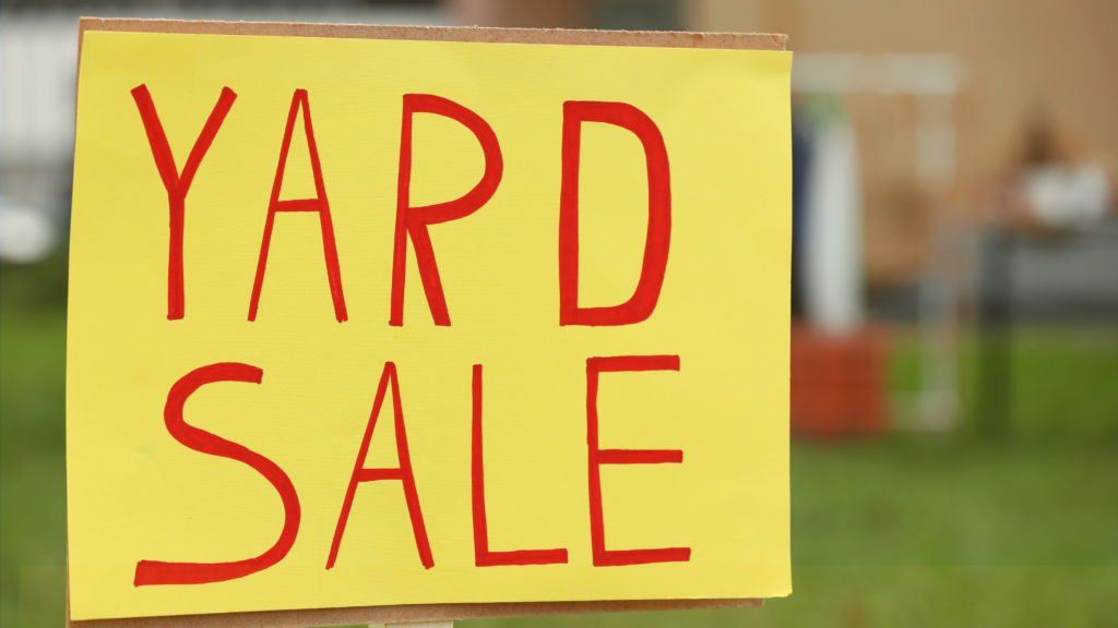 Yard Sale Fundraiser