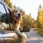 dog from car window