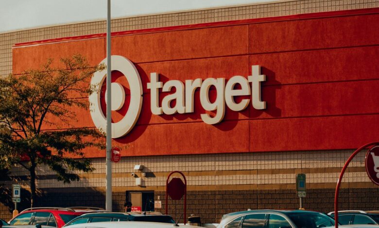 a target store with cars parked in front of it